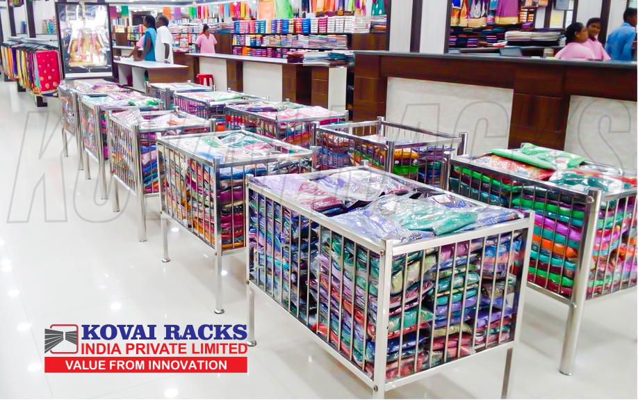 Textile And Garments Display Racks Manufacturer In Coimbatore